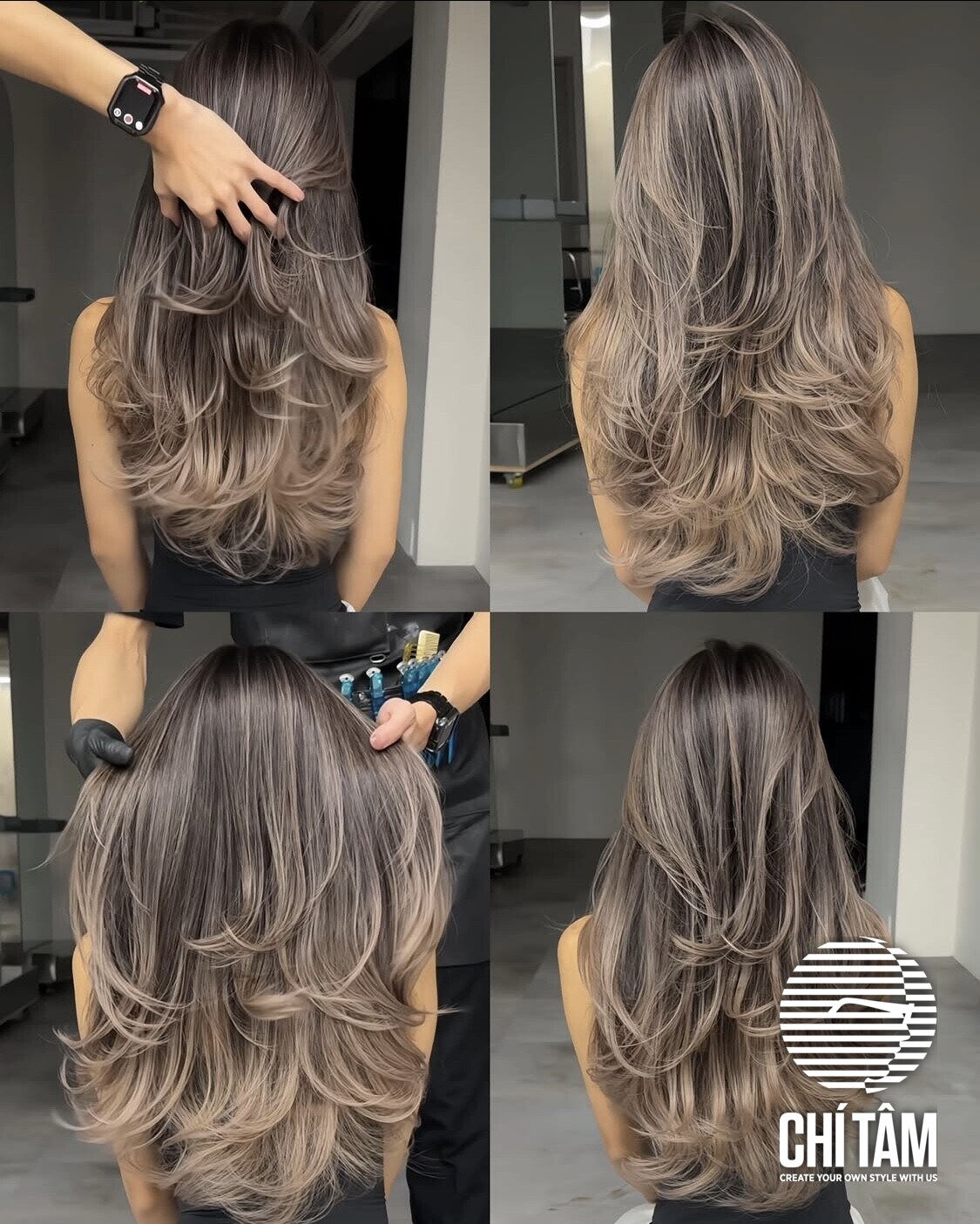 Nhuộm balayage tại Chí Tâm Hair Salon