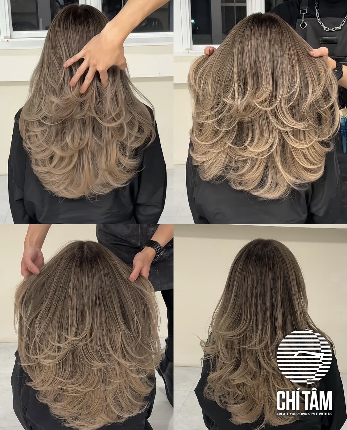 Nhuộm balayage tại Chí Tâm Hair Salon