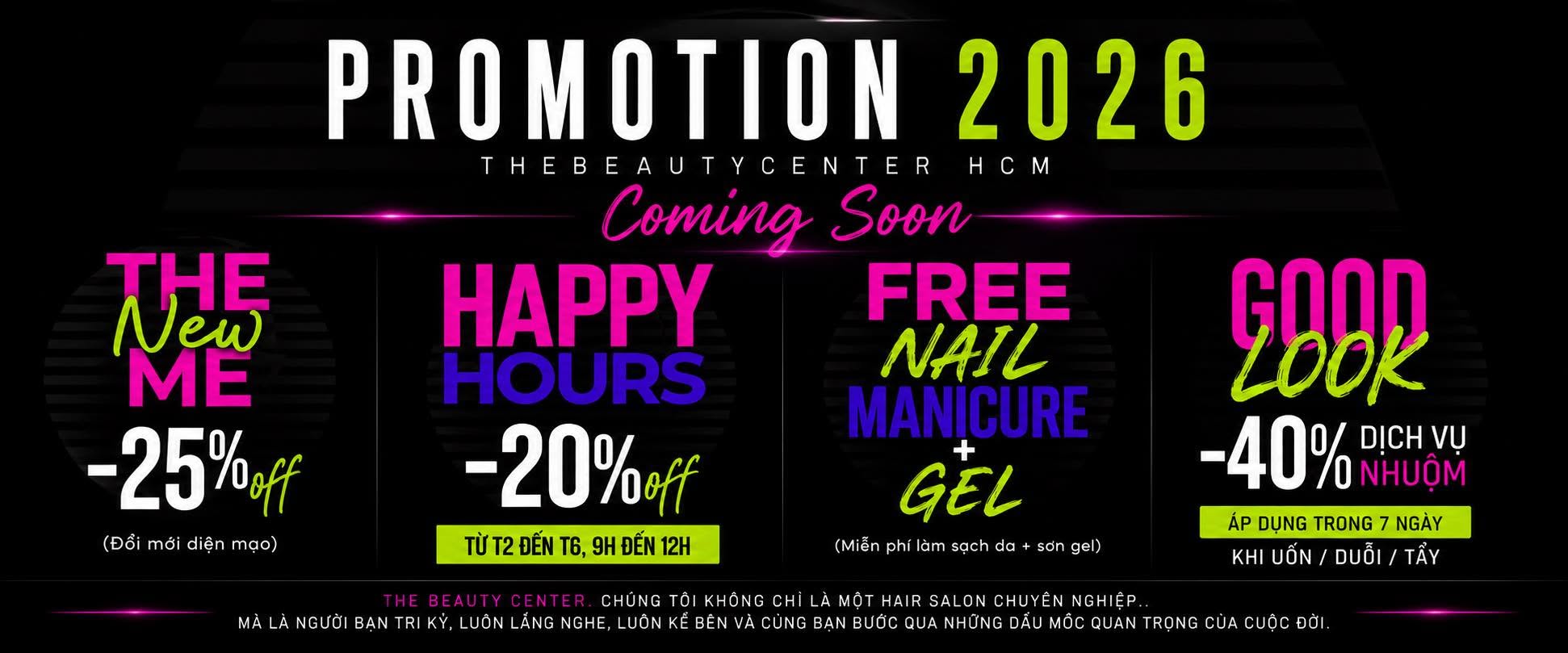 Chương trình ưu đãi Promotion 2026 tại Hair Salon Chí Tâm