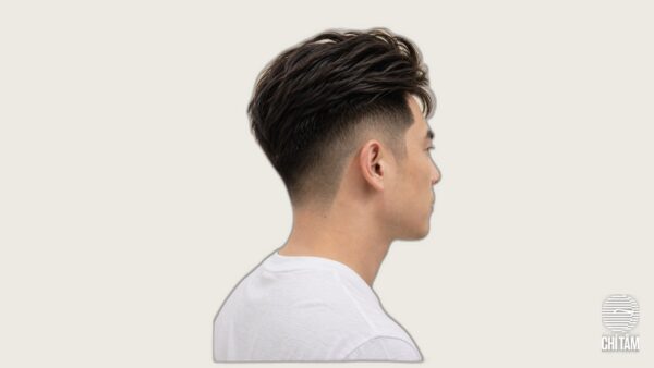 Kiểu tóc nam undercut fade 2026 nhìn nghiêng tại Chí Tâm Hair Salon